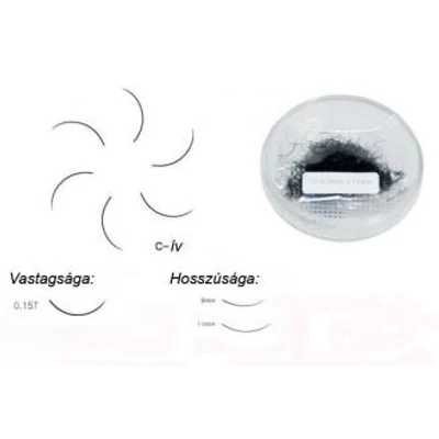 3D műszempilla C9 (0,15 mm/0,25 g) 