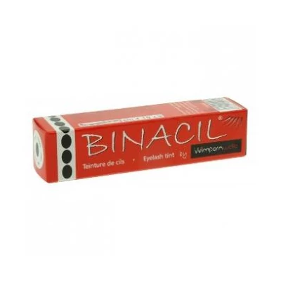 Binacil tartós szemöldök és szempilla festék - fekete 15 ml